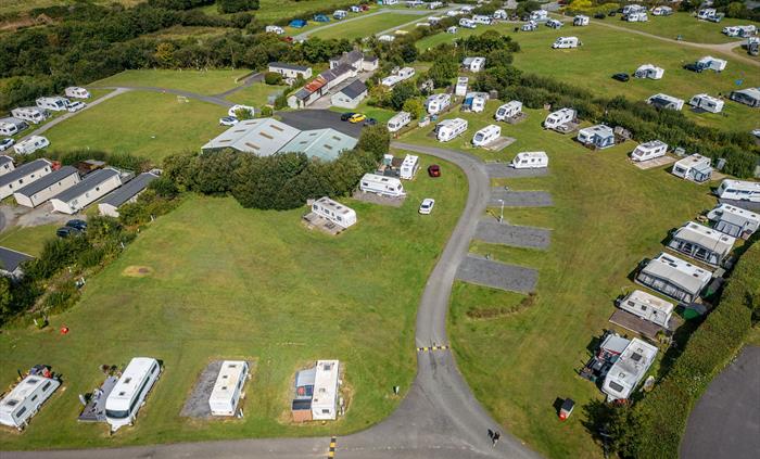 Aerial view of Tyn Rhos